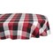 Contemporary Home Living Check Round Tablecloth - 70" - Red and Black